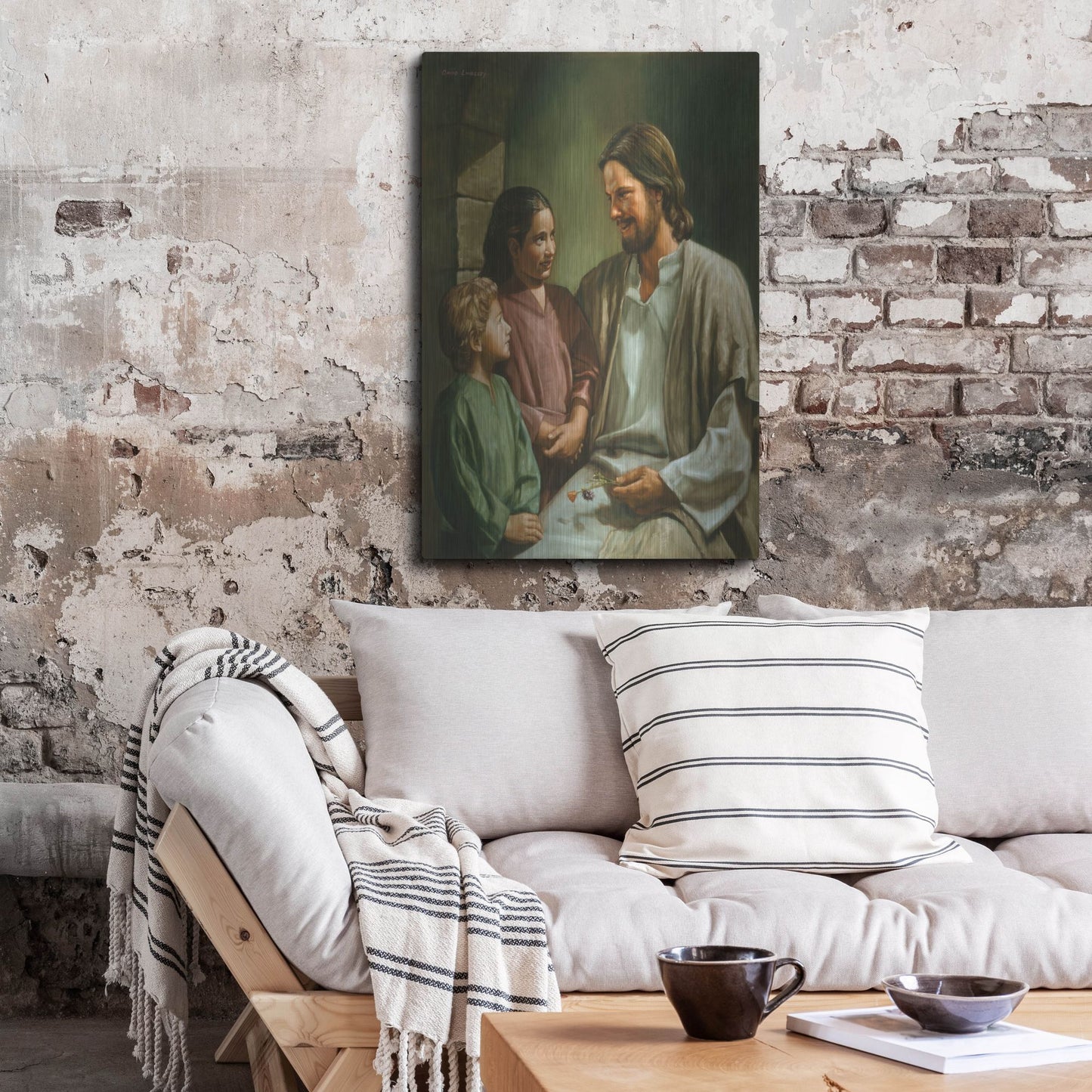 Luxe Metal Art 'Come Unto Me' by David Lindsley, Metal Wall Art,24x36