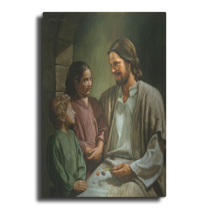Luxe Metal Art 'Come Unto Me' by David Lindsley, Metal Wall Art