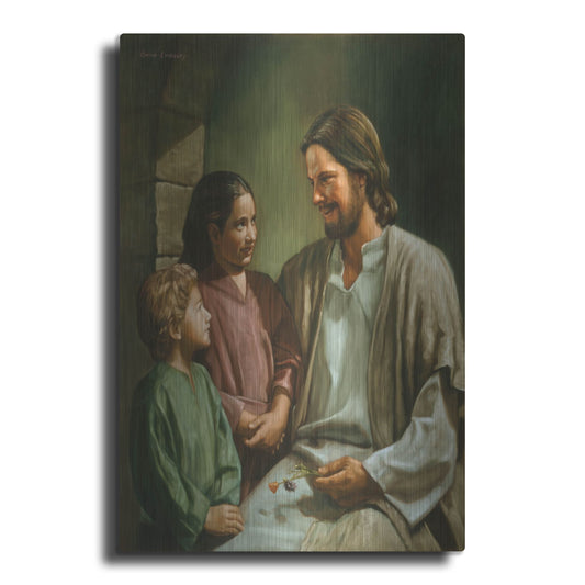 Luxe Metal Art 'Come Unto Me' by David Lindsley, Metal Wall Art