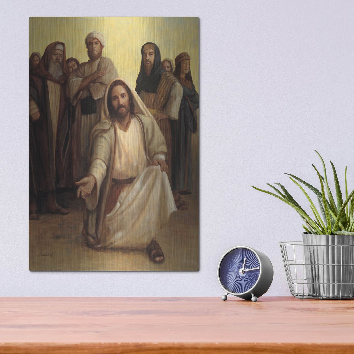 Luxe Metal Art 'The Healing Balm' by David Lindsley, Metal Wall Art,12x16