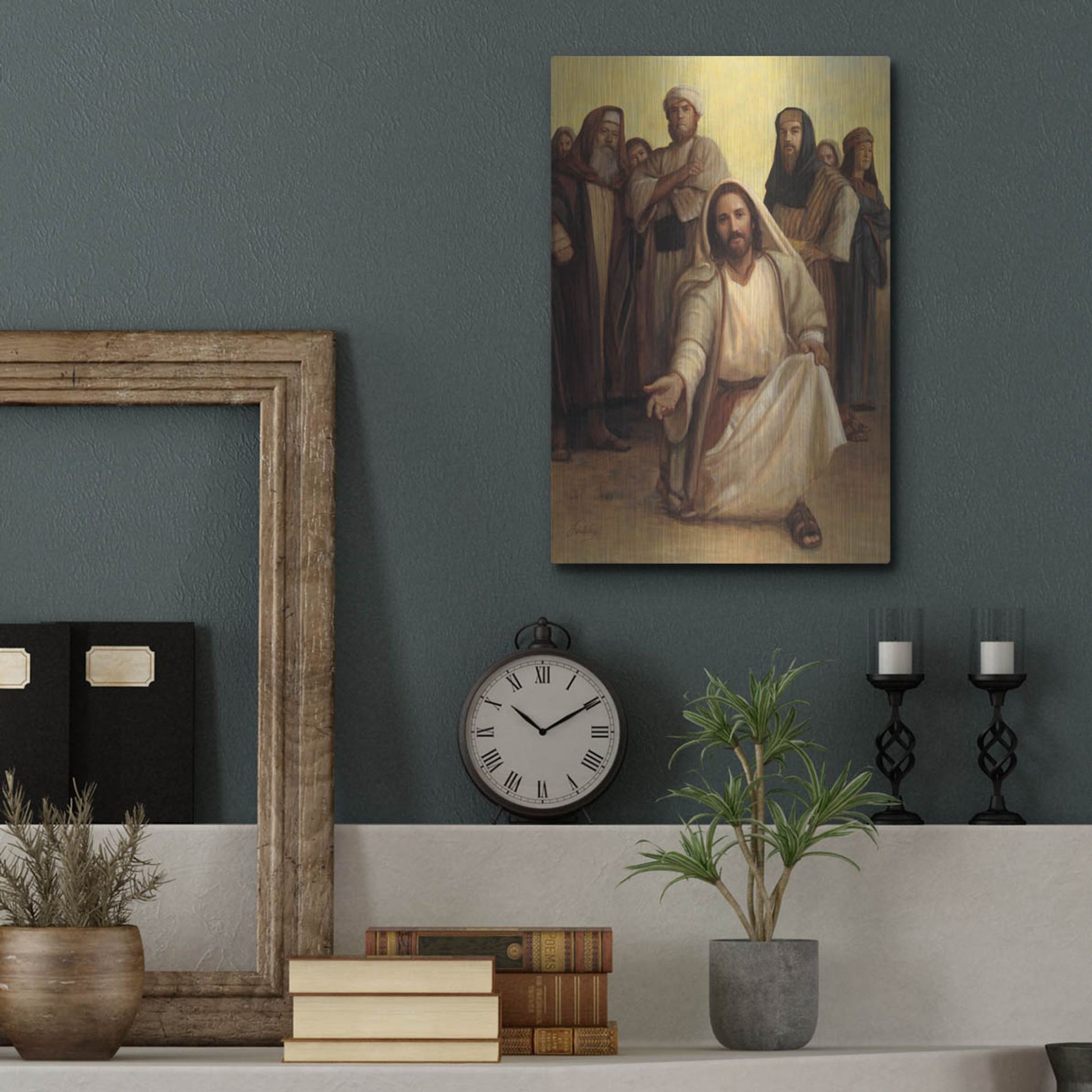 Luxe Metal Art 'The Healing Balm' by David Lindsley, Metal Wall Art,12x16