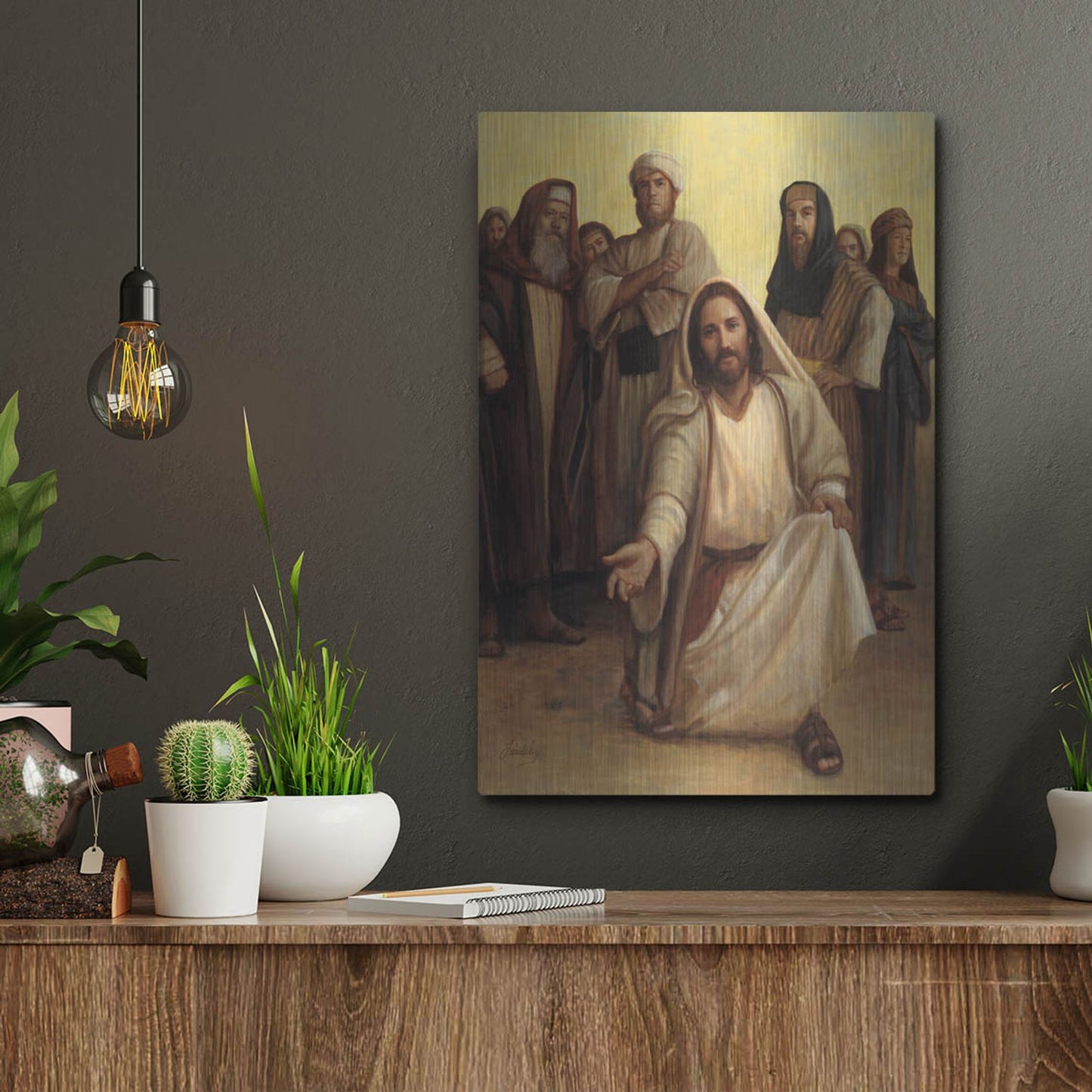 Luxe Metal Art 'The Healing Balm' by David Lindsley, Metal Wall Art,12x16