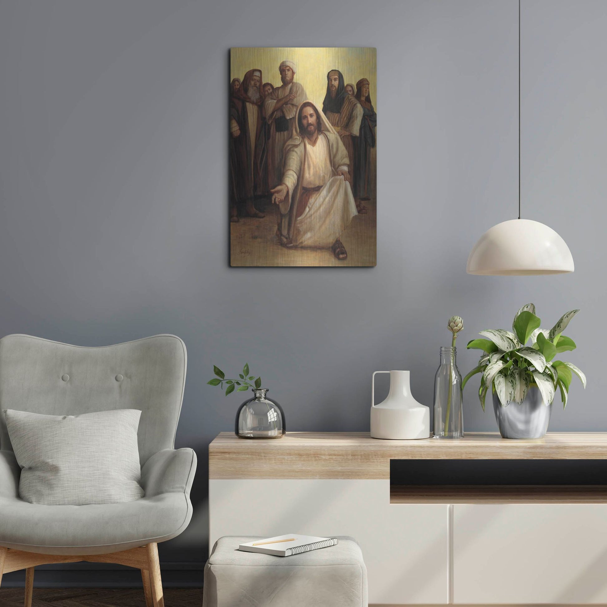Luxe Metal Art 'The Healing Balm' by David Lindsley, Metal Wall Art,16x24