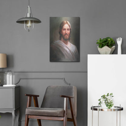 Luxe Metal Art 'Our Savior' by David Lindsley, Metal Wall Art,16x24