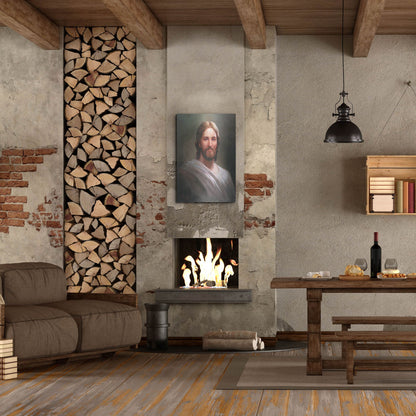 Luxe Metal Art 'Our Savior' by David Lindsley, Metal Wall Art,24x36
