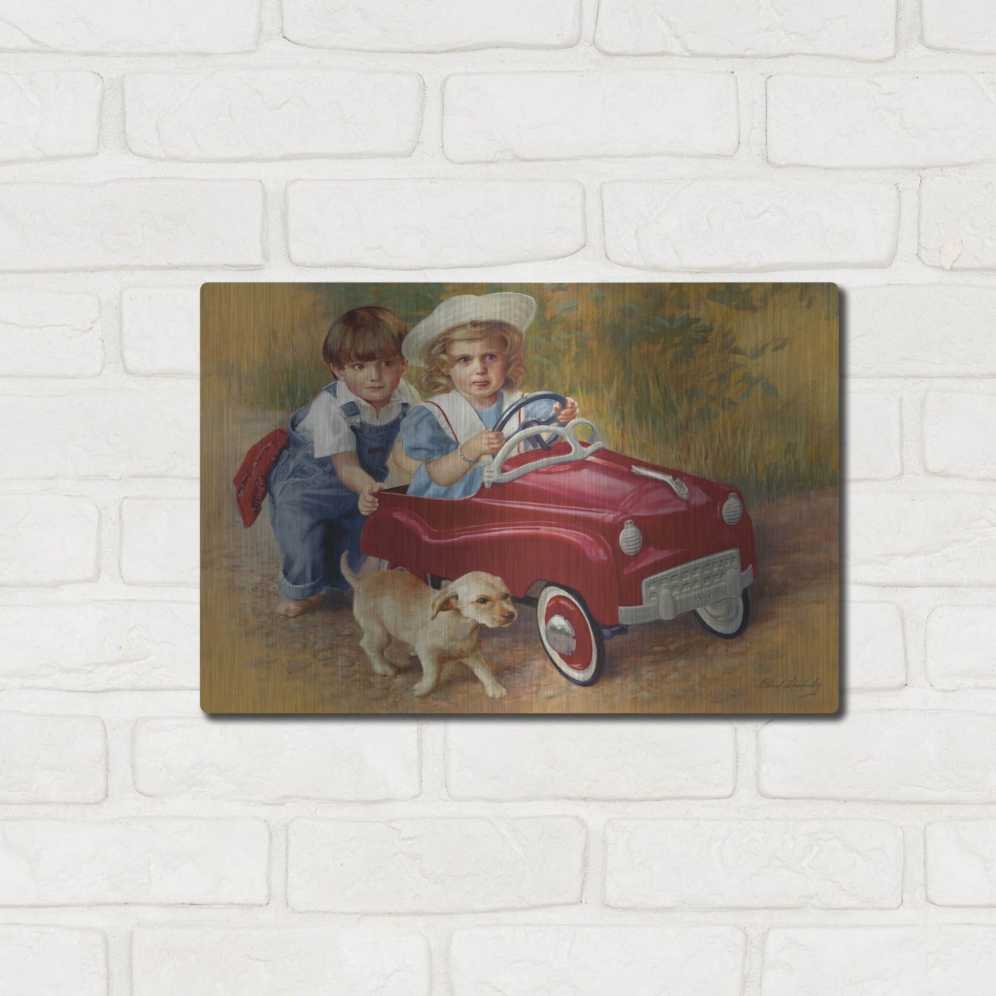 Luxe Metal Art '1951 Murray Champion Dipside' by David Lindsley, Metal Wall Art,16x12