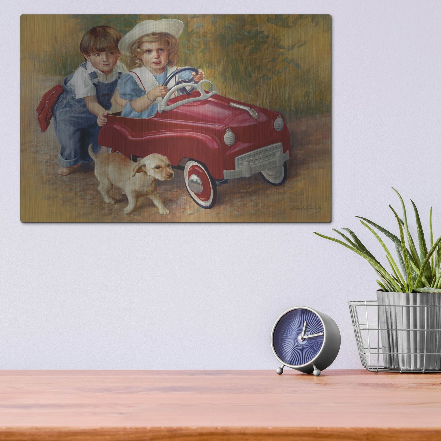 Luxe Metal Art '1951 Murray Champion Dipside' by David Lindsley, Metal Wall Art,16x12