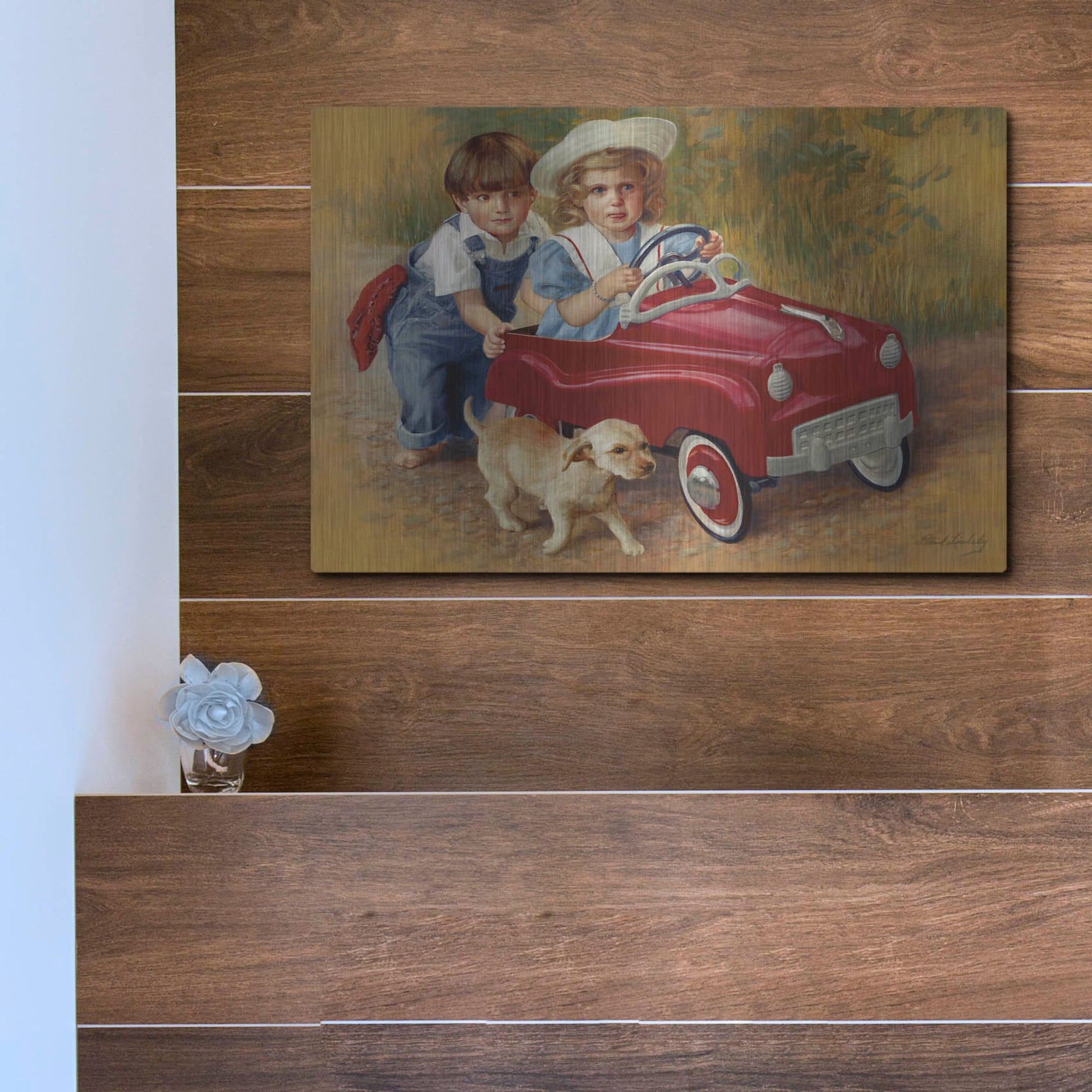 Luxe Metal Art '1951 Murray Champion Dipside' by David Lindsley, Metal Wall Art,16x12