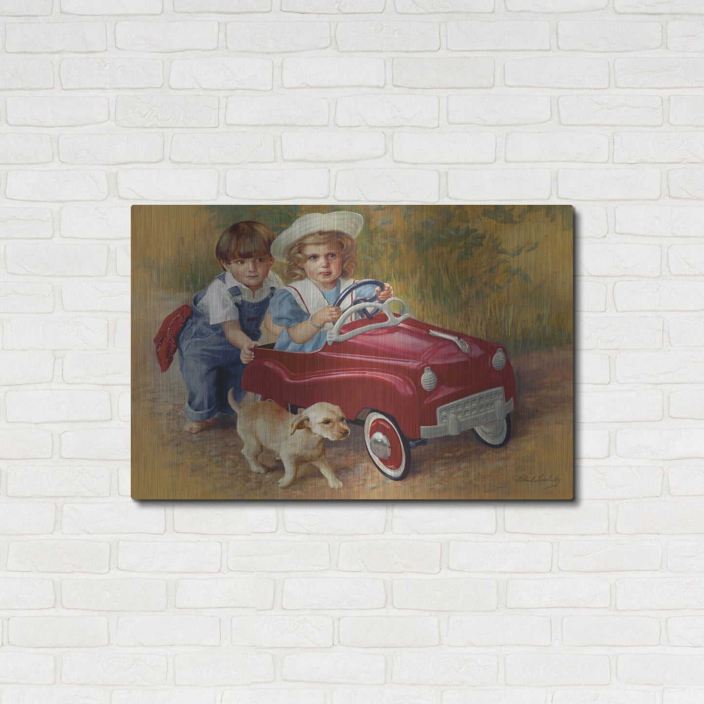 Luxe Metal Art '1951 Murray Champion Dipside' by David Lindsley, Metal Wall Art,36x24