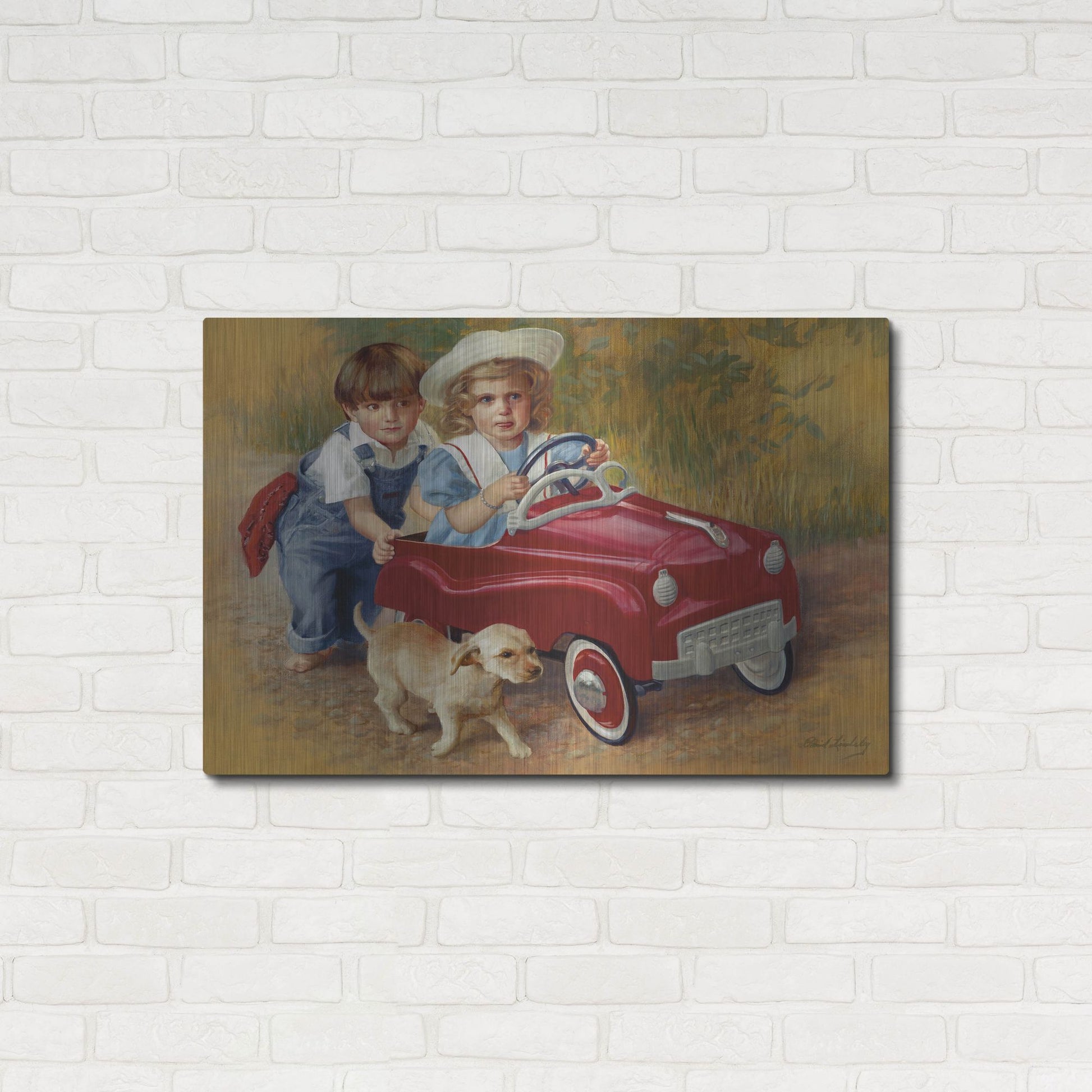 Luxe Metal Art '1951 Murray Champion Dipside' by David Lindsley, Metal Wall Art,36x24