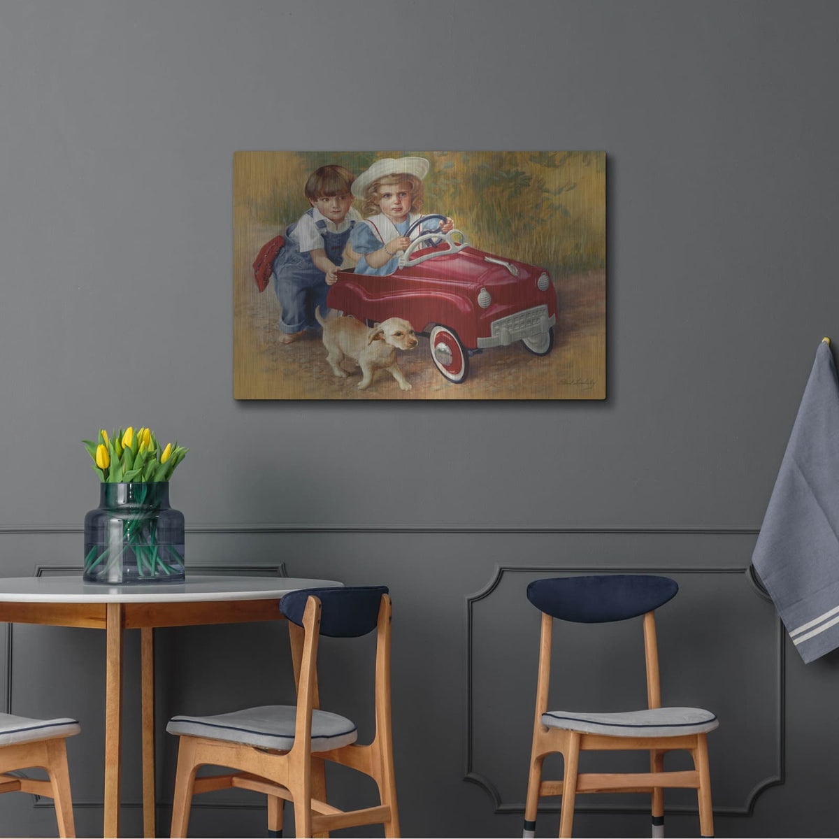 '1951 Murray Champion Dipside' by David Lindsley – Metal Wall Art, 36x24 room view