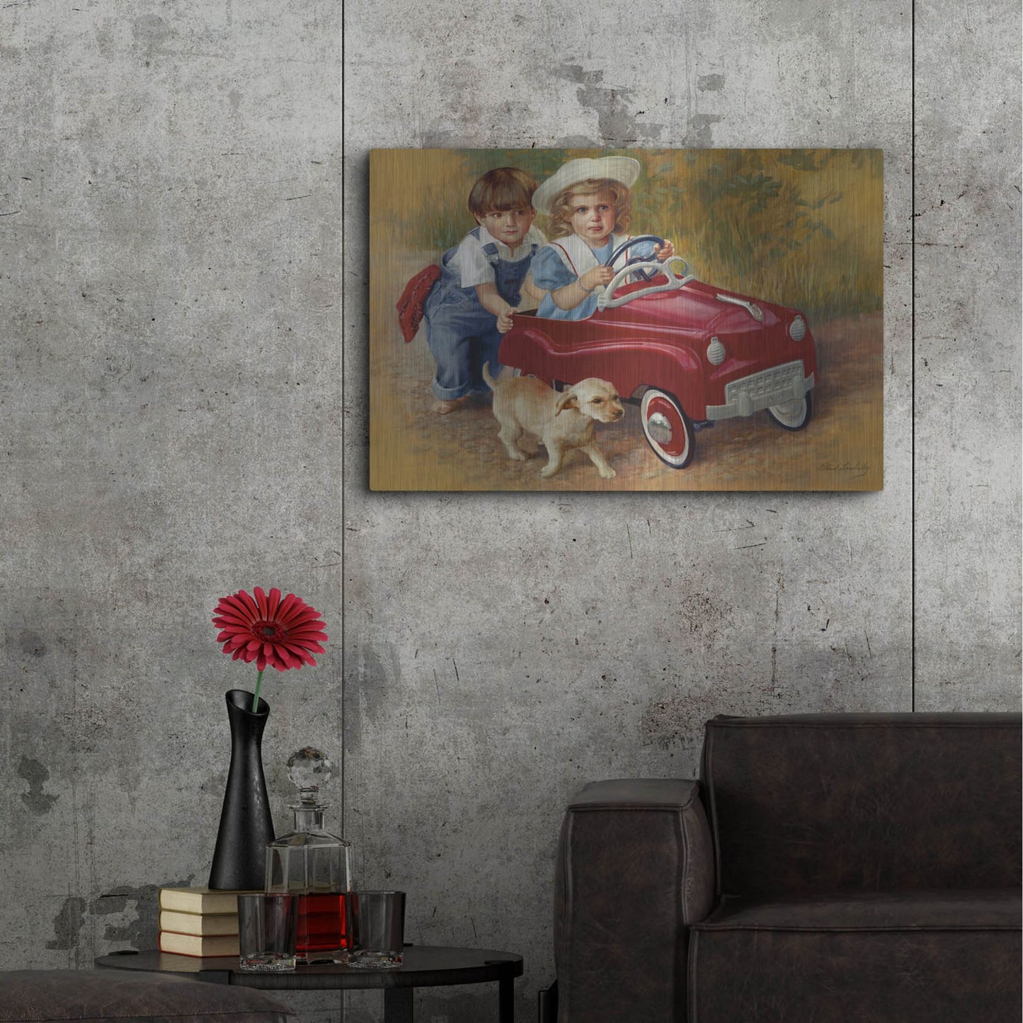 Luxe Metal Art '1951 Murray Champion Dipside' by David Lindsley, Metal Wall Art,36x24