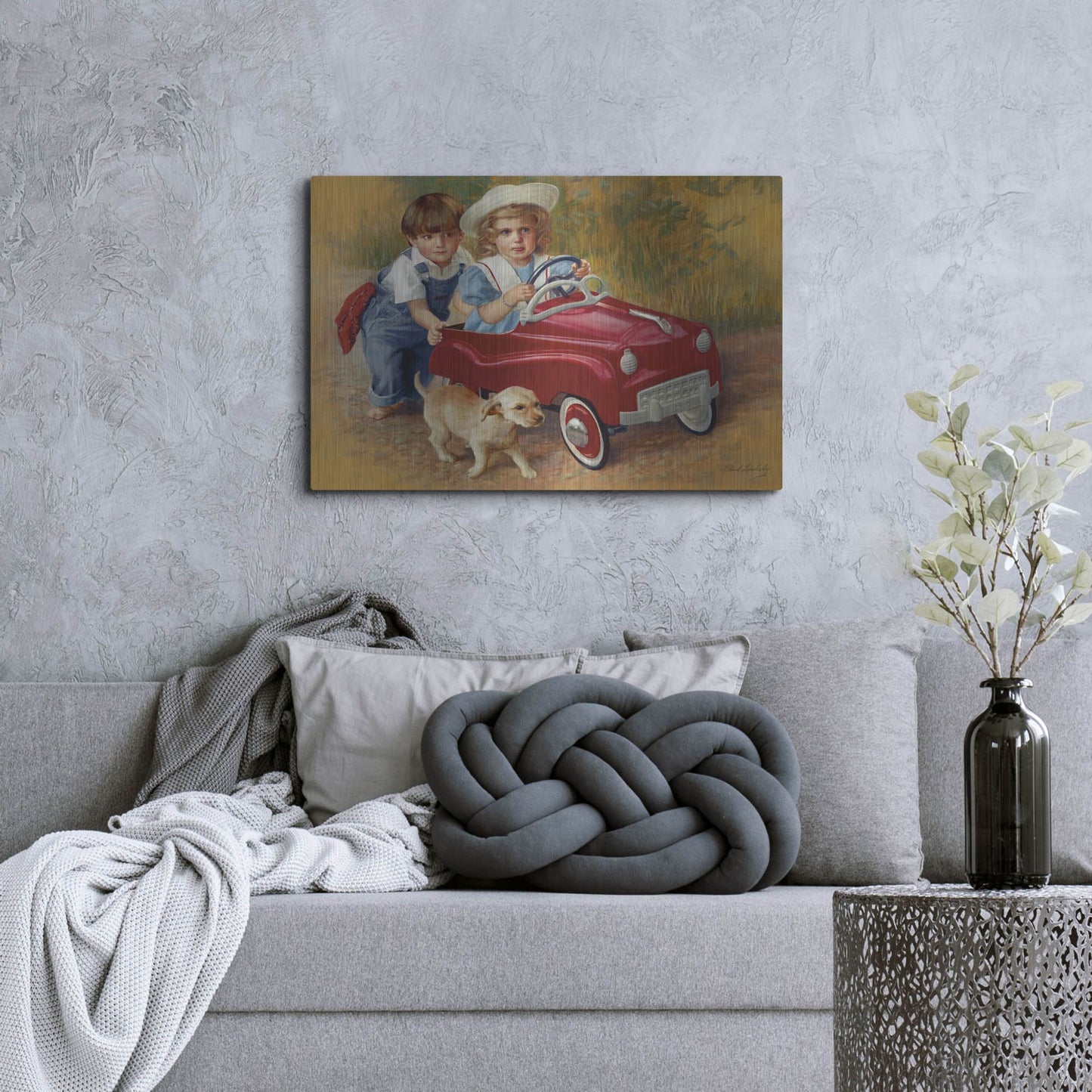 Luxe Metal Art '1951 Murray Champion Dipside' by David Lindsley, Metal Wall Art,36x24