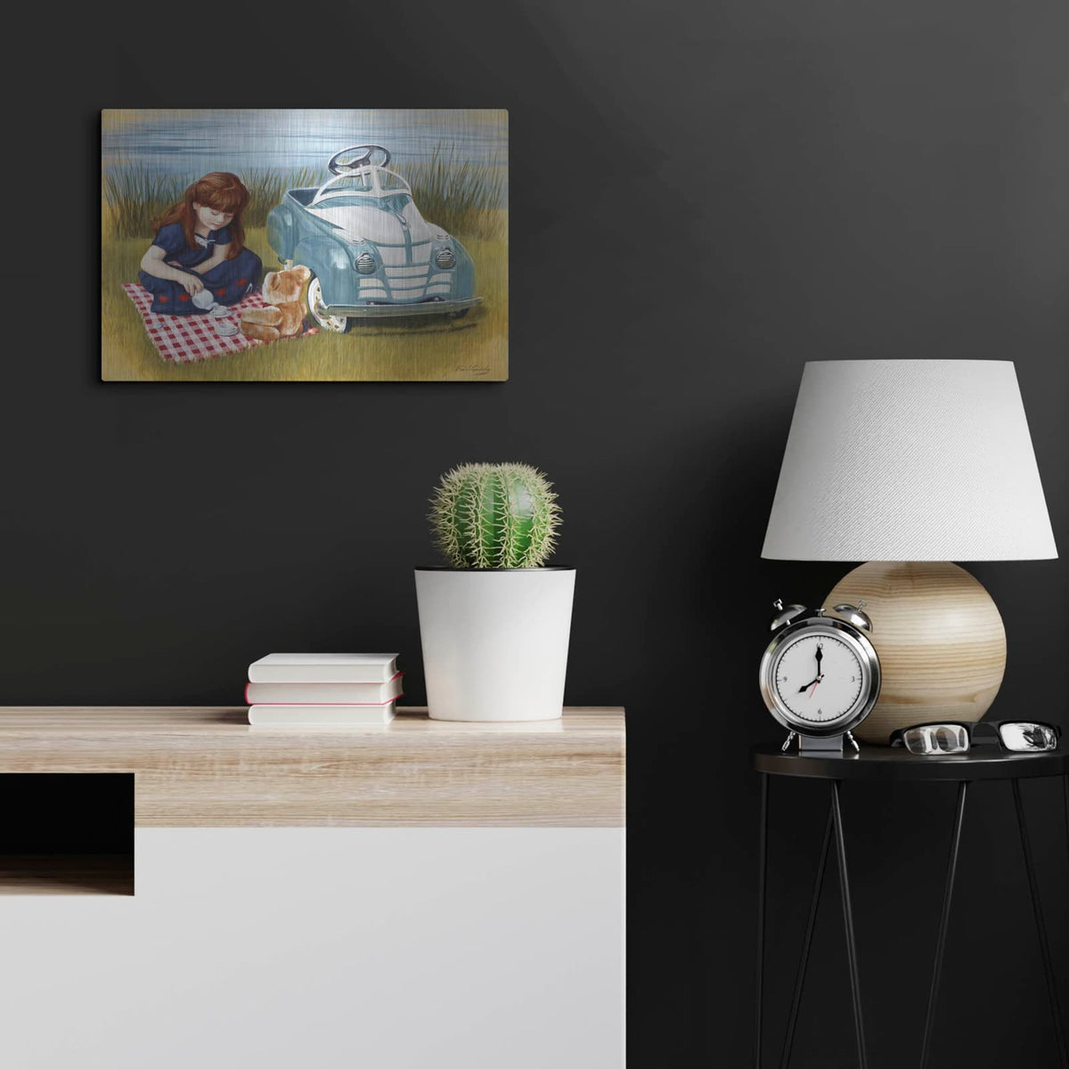 '1938 Steelcraft Oldsmobile' by David Lindsley – Metal Wall Art, 24x16 room view