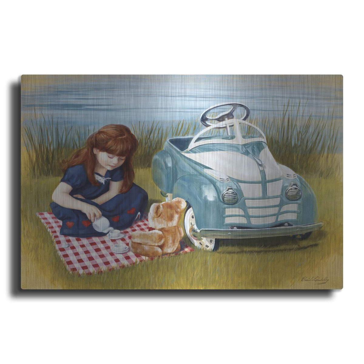 '1938 Steelcraft Oldsmobile' by David Lindsley – Metal Wall Art