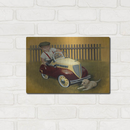 Luxe Metal Art '1937 Steelcraft Dodge' by David Lindsley, Metal Wall Art,16x12