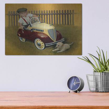 Luxe Metal Art '1937 Steelcraft Dodge' by David Lindsley, Metal Wall Art,16x12