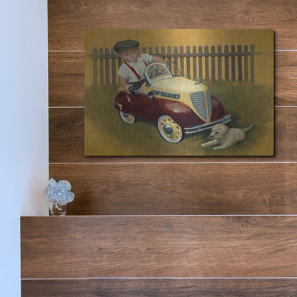 Luxe Metal Art '1937 Steelcraft Dodge' by David Lindsley, Metal Wall Art,16x12