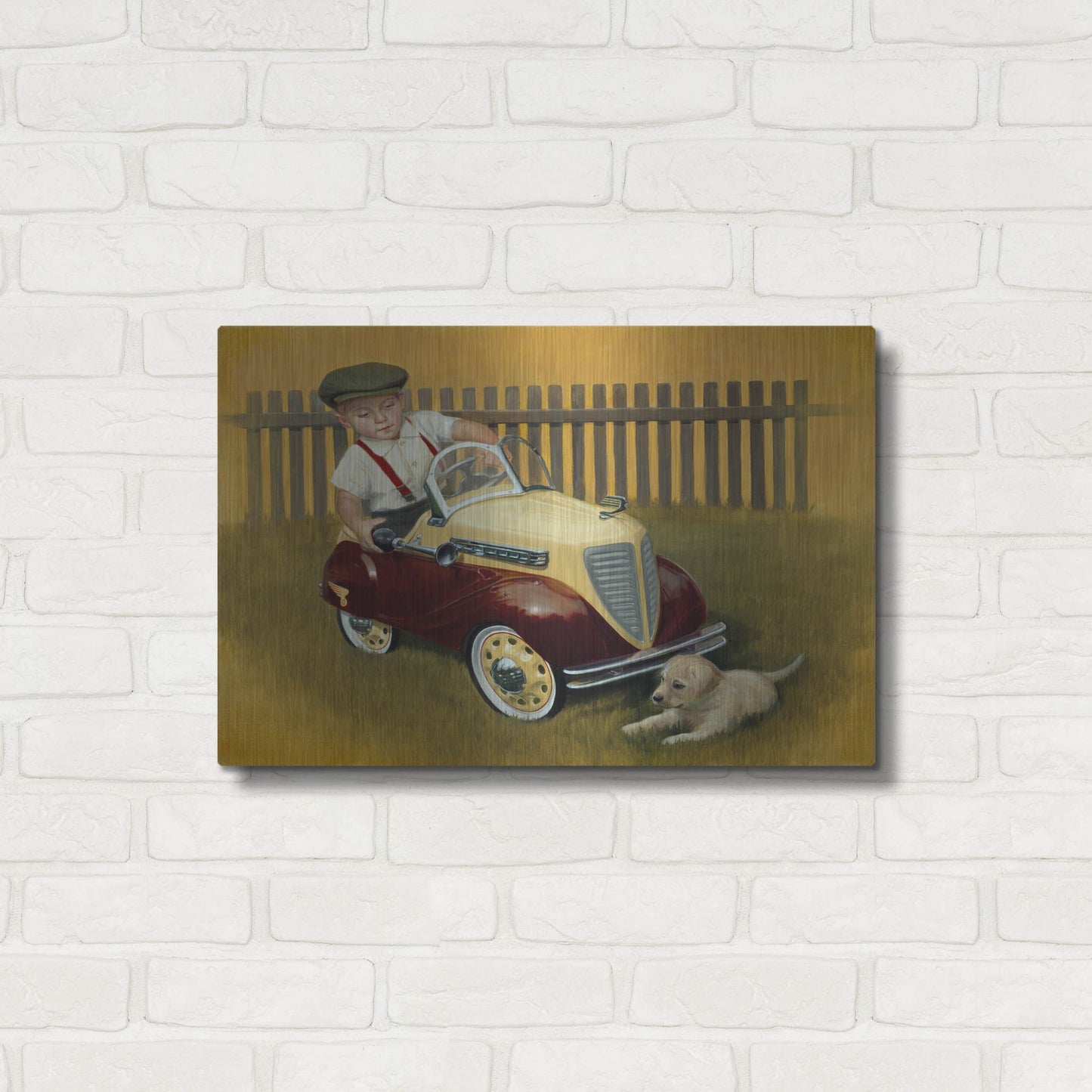 Luxe Metal Art '1937 Steelcraft Dodge' by David Lindsley, Metal Wall Art,24x16