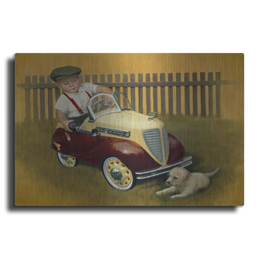 Luxe Metal Art '1937 Steelcraft Dodge' by David Lindsley, Metal Wall Art