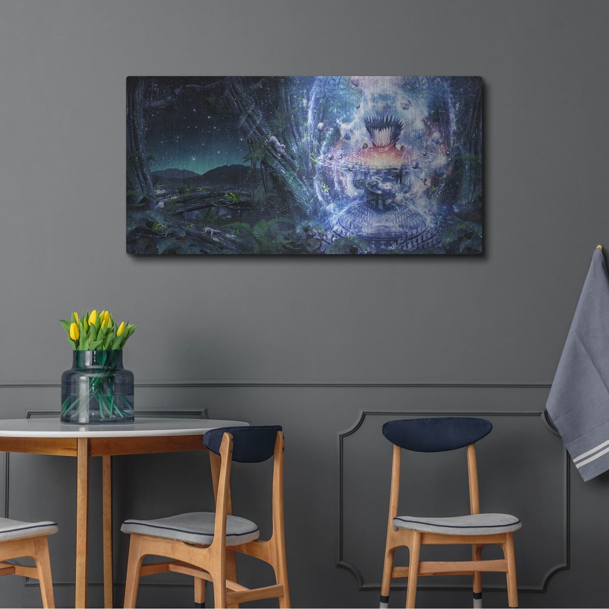 'From The Broken Grow The Saved' by Cameron Gray – Metal Wall Art, 48x24 room view