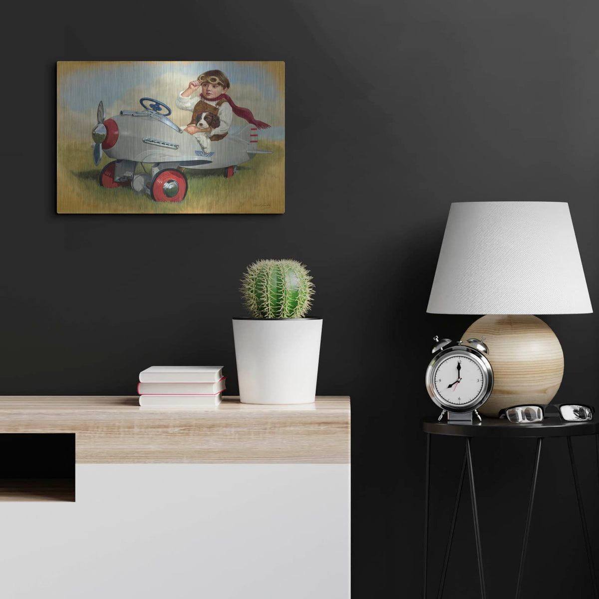 '1941 Steelcraft Pursuit Plane' by David Lindsley – Metal Wall Art, 24x16 room view