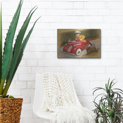 Luxe Metal Art '1937 Garton Ford Fire Chief' by David Lindsley, Metal Wall Art,16x12