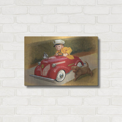 Luxe Metal Art '1937 Garton Ford Fire Chief' by David Lindsley, Metal Wall Art,24x16