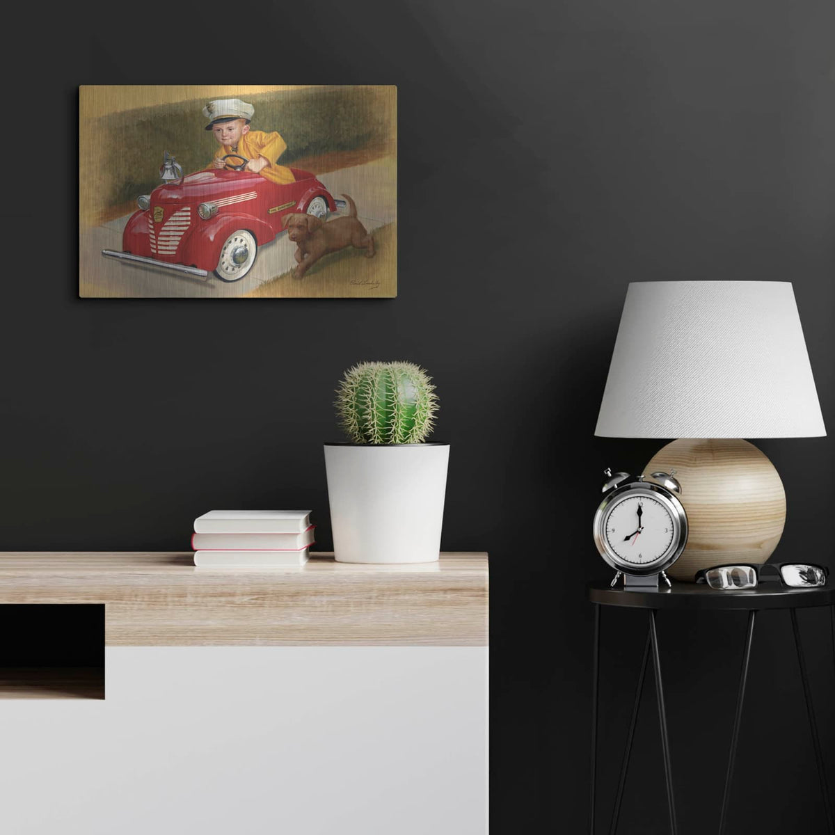'1937 Garton Ford Fire Chief' by David Lindsley – Metal Wall Art, 24x16 room view