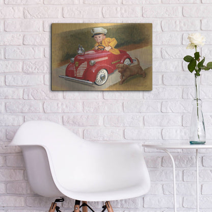 Luxe Metal Art '1937 Garton Ford Fire Chief' by David Lindsley, Metal Wall Art,24x16