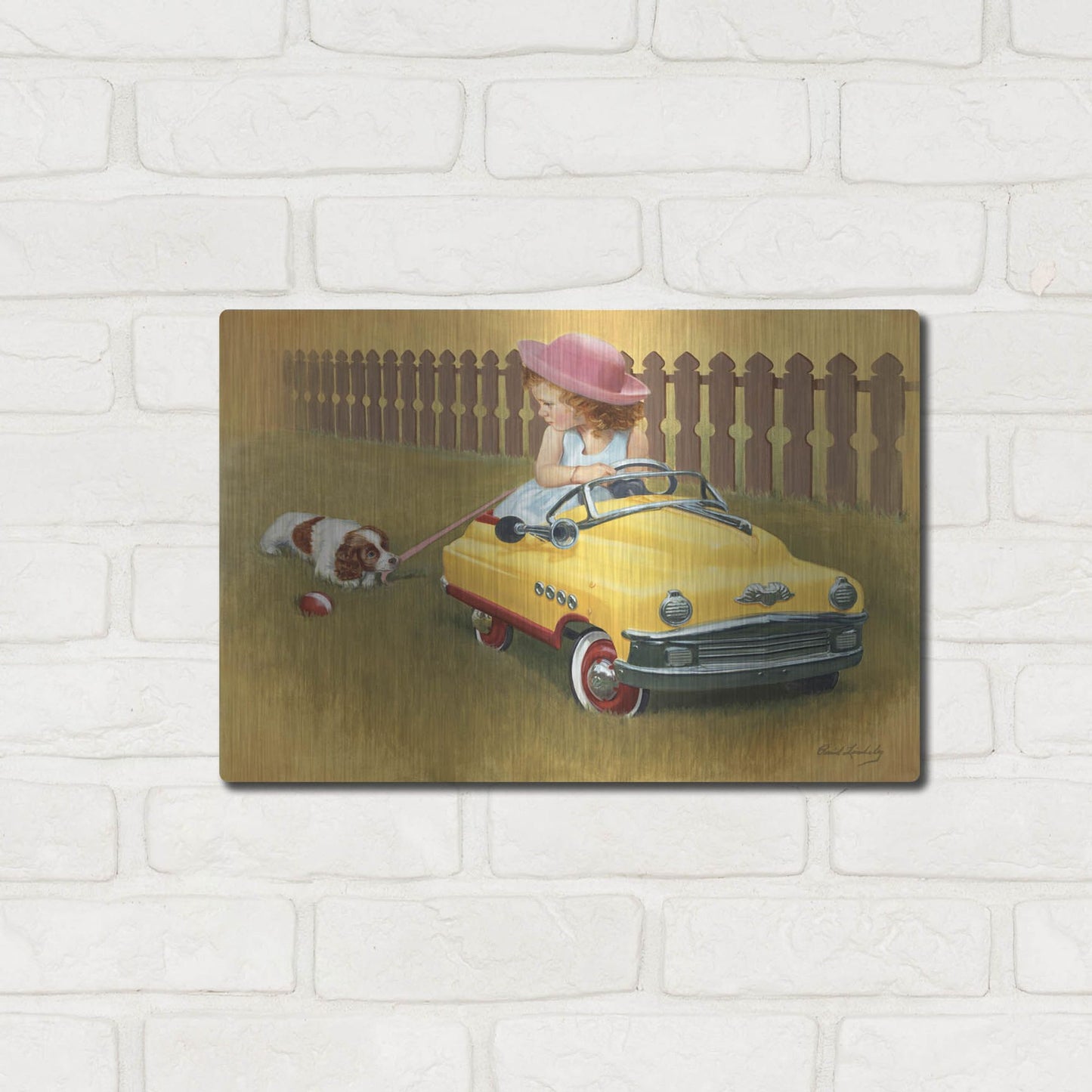 Luxe Metal Art '1948 Murray Roadmaster' by David Lindsley, Metal Wall Art,16x12