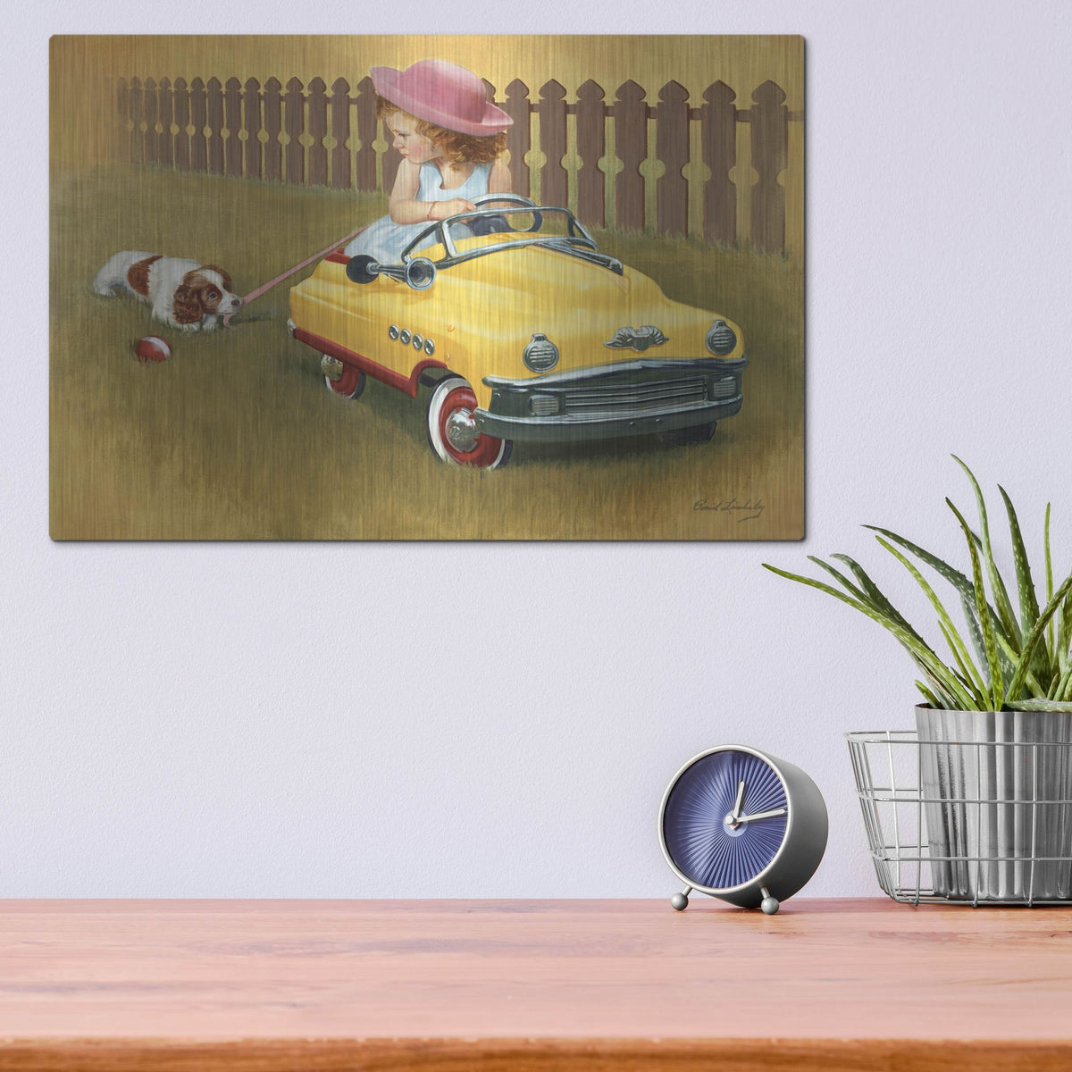 Luxe Metal Art '1948 Murray Roadmaster' by David Lindsley, Metal Wall Art,16x12