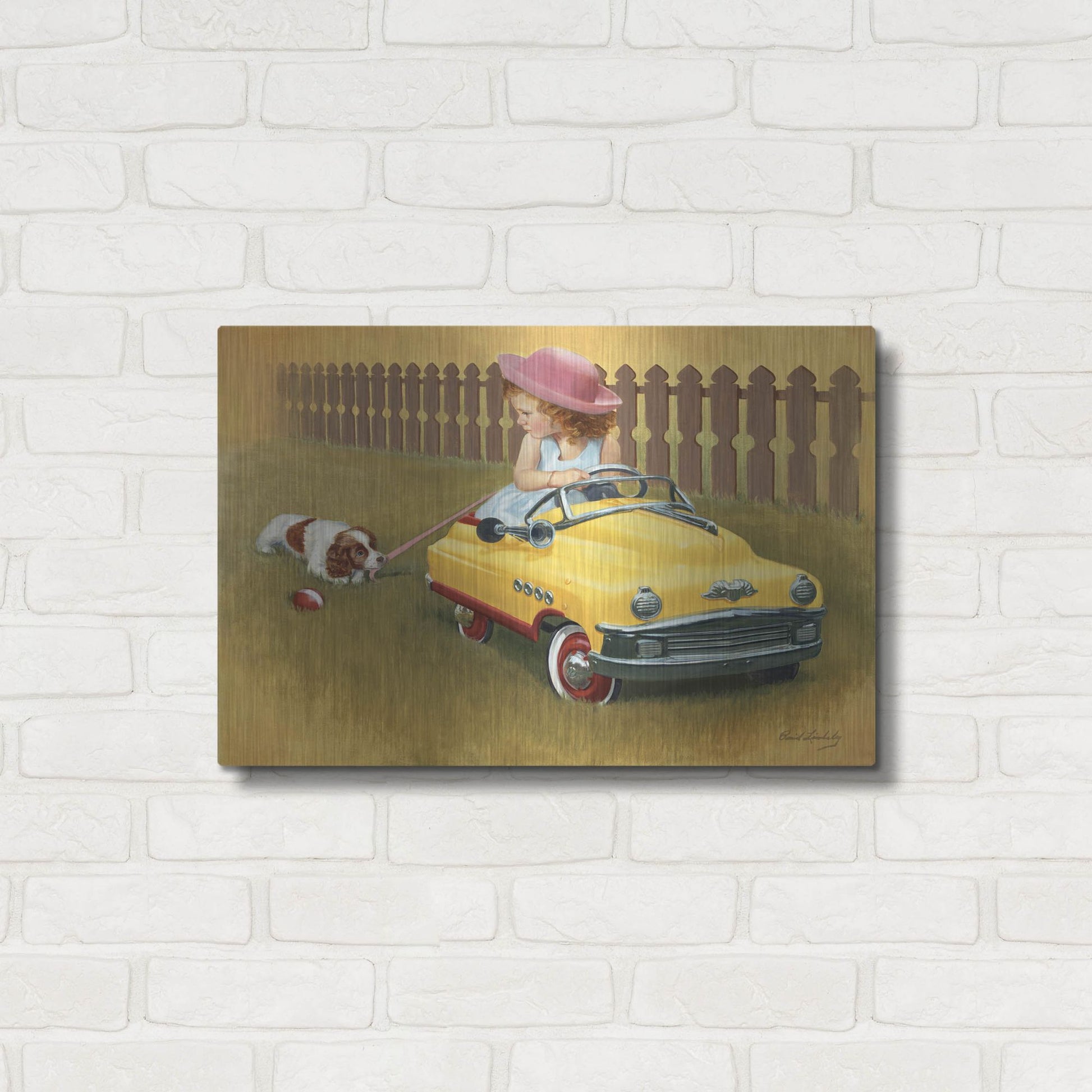 Luxe Metal Art '1948 Murray Roadmaster' by David Lindsley, Metal Wall Art,24x16