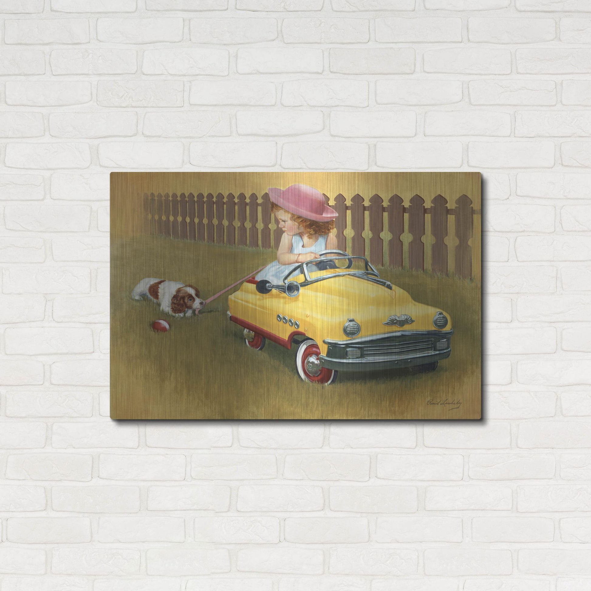 Luxe Metal Art '1948 Murray Roadmaster' by David Lindsley, Metal Wall Art,36x24