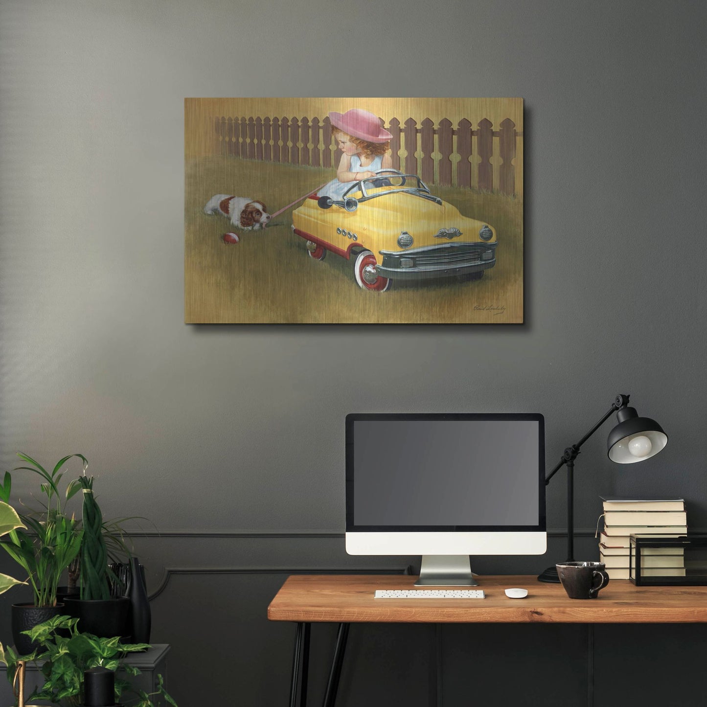 Luxe Metal Art '1948 Murray Roadmaster' by David Lindsley, Metal Wall Art,36x24