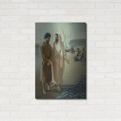 Luxe Metal Art 'Lovest Thou Me, More Than Thee' by David Lindsley, Metal Wall Art,24x36