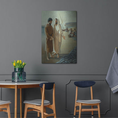 Luxe Metal Art 'Lovest Thou Me, More Than Thee' by David Lindsley, Metal Wall Art,24x36