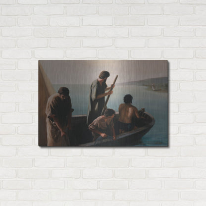 Luxe Metal Art 'Christ Calling To Disciples' by David Lindsley, Metal Wall Art,36x24