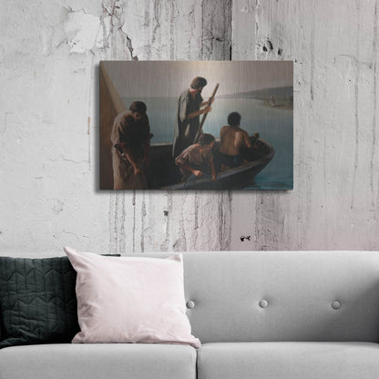 Luxe Metal Art 'Christ Calling To Disciples' by David Lindsley, Metal Wall Art,36x24