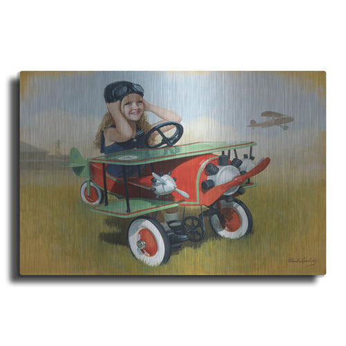 Luxe Metal Art '1926 Steelcraft By-Plane' by David Lindsley, Metal Wall Art