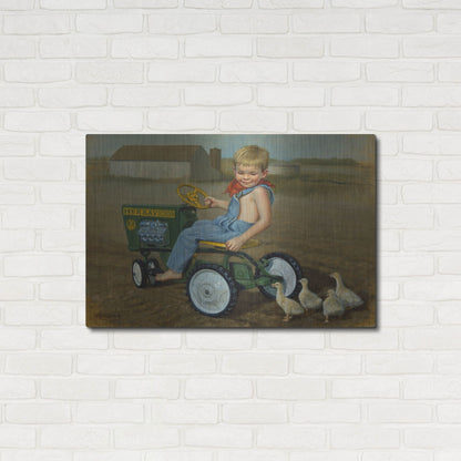 Luxe Metal Art 'Murray Diesel Tractor' by David Lindsley, Metal Wall Art,36x24