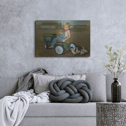 Luxe Metal Art 'Murray Diesel Tractor' by David Lindsley, Metal Wall Art,36x24