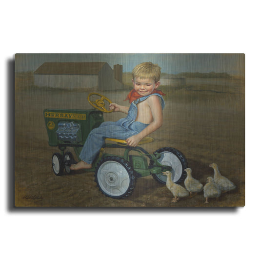 Luxe Metal Art 'Murray Diesel Tractor' by David Lindsley, Metal Wall Art