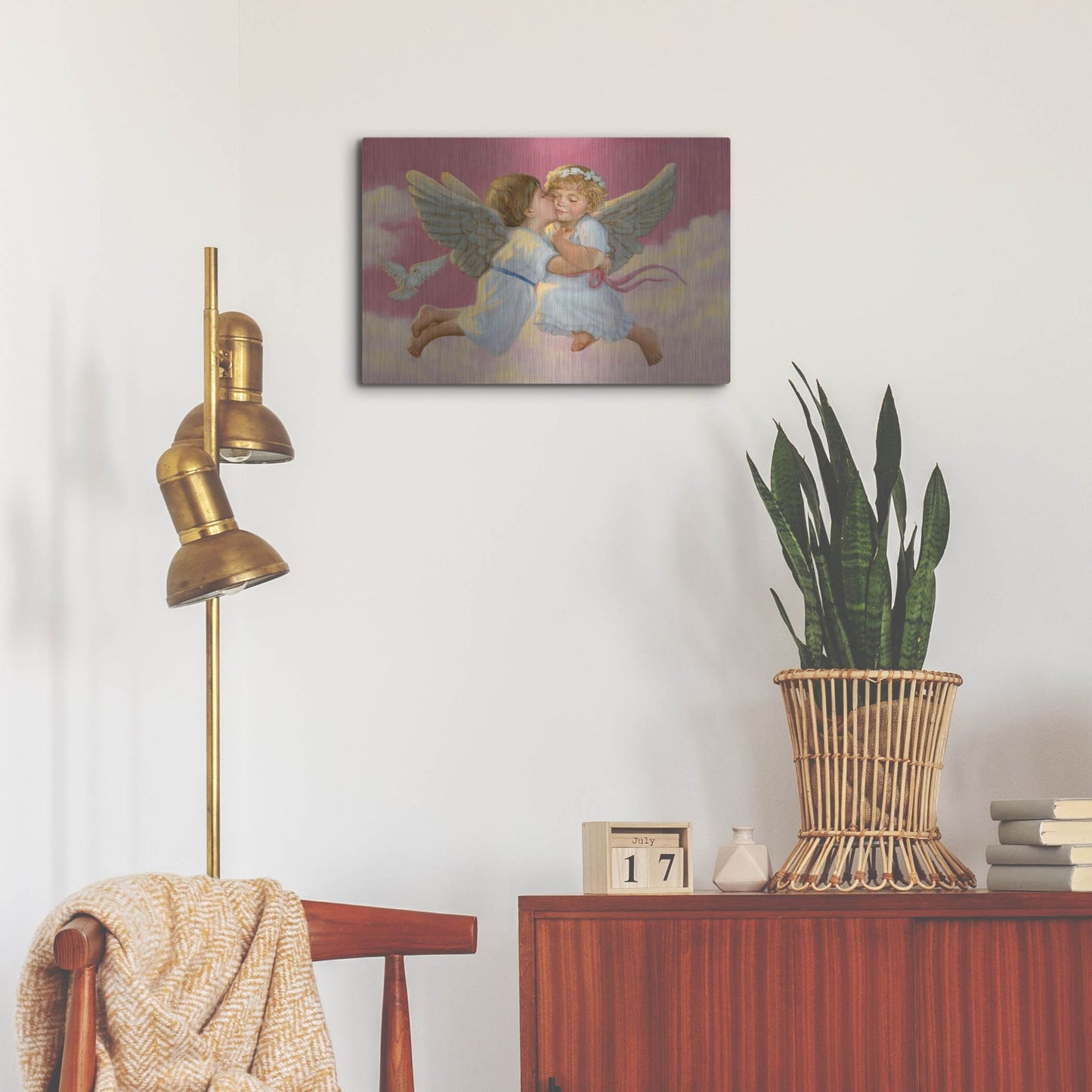 Luxe Metal Art 'February' by David Lindsley, Metal Wall Art,24x16