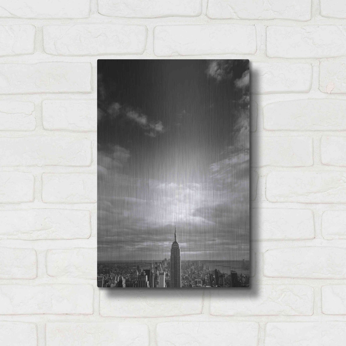 Luxe Metal Art 'NYC Manhattan Sky' by Nina Papiorek, Metal Wall Art,12x16