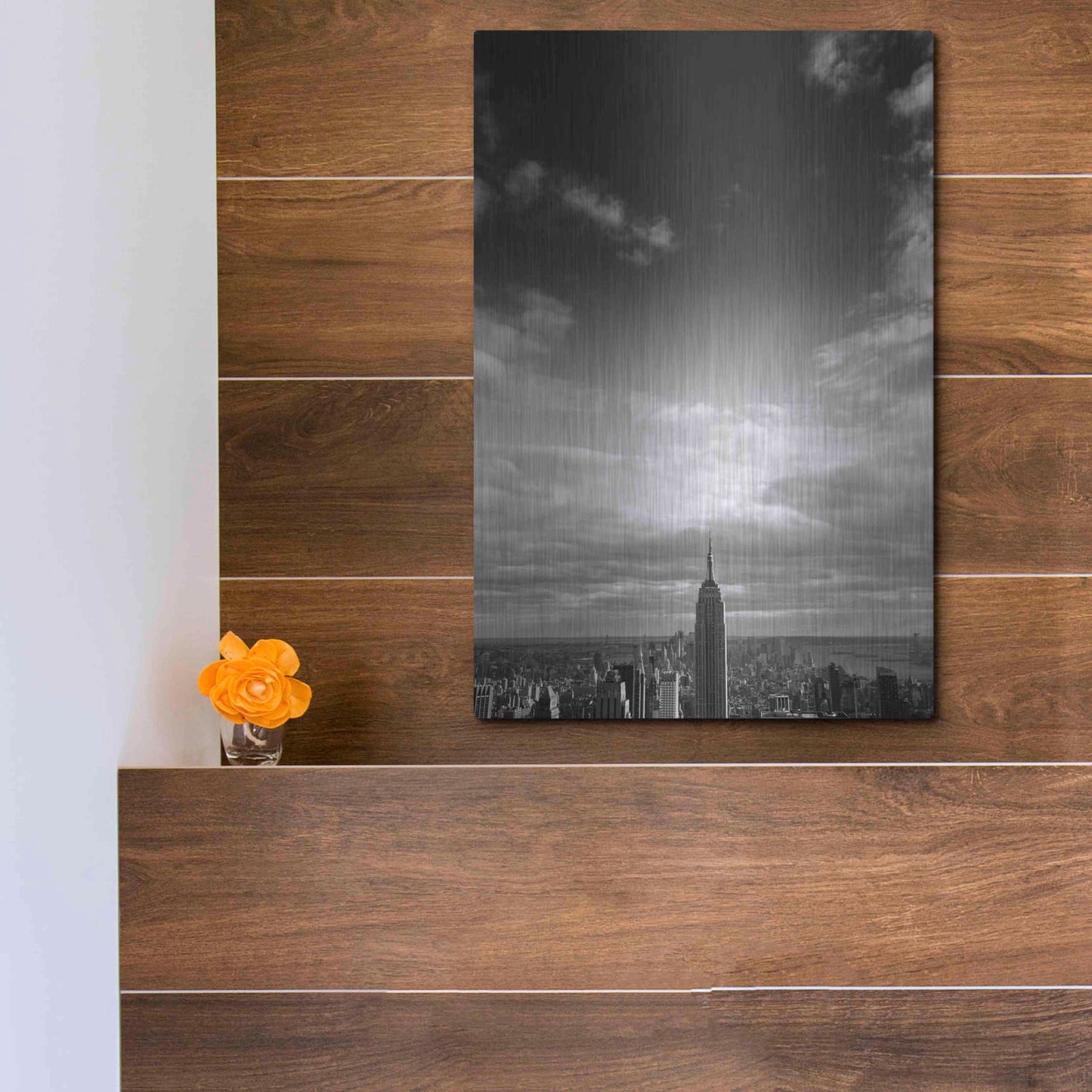 Luxe Metal Art 'NYC Manhattan Sky' by Nina Papiorek, Metal Wall Art,12x16