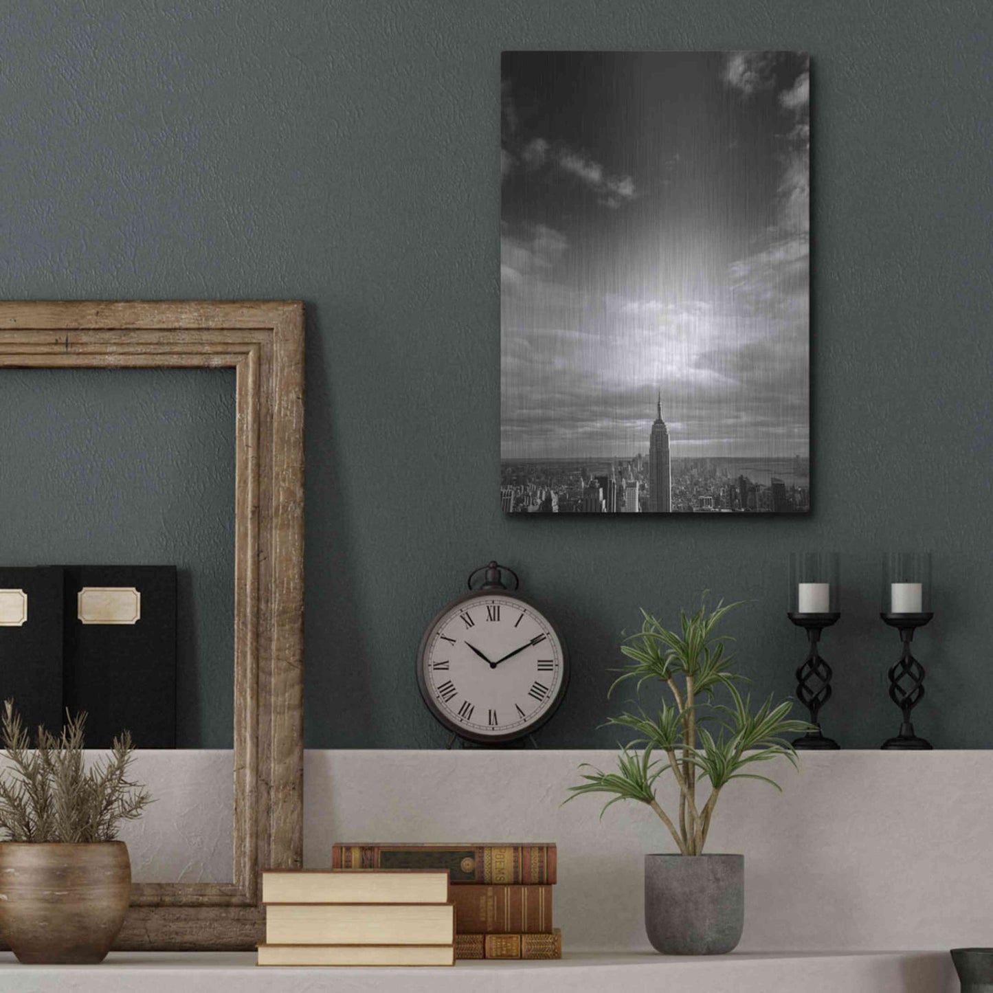 Luxe Metal Art 'NYC Manhattan Sky' by Nina Papiorek, Metal Wall Art,12x16