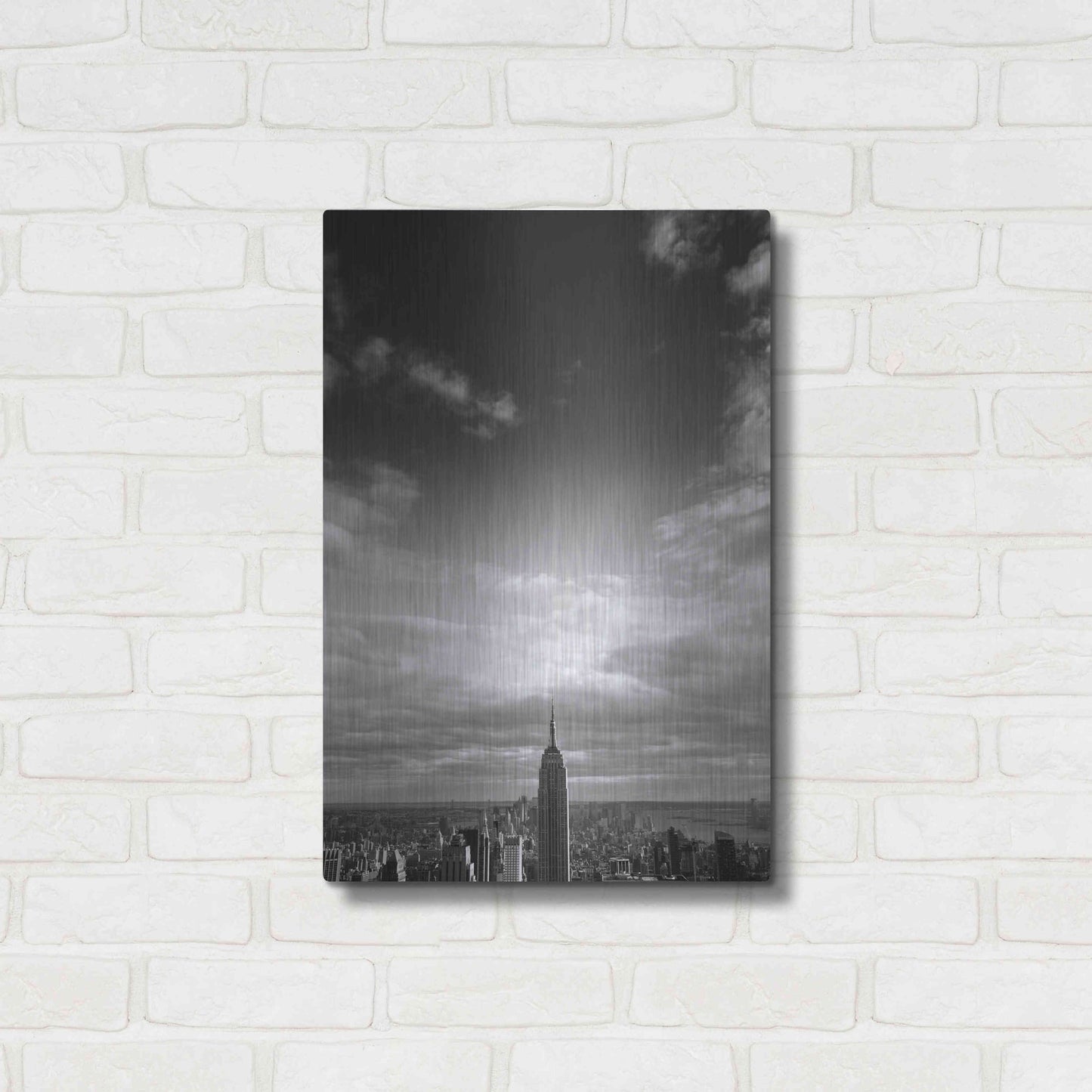 Luxe Metal Art 'NYC Manhattan Sky' by Nina Papiorek, Metal Wall Art,16x24