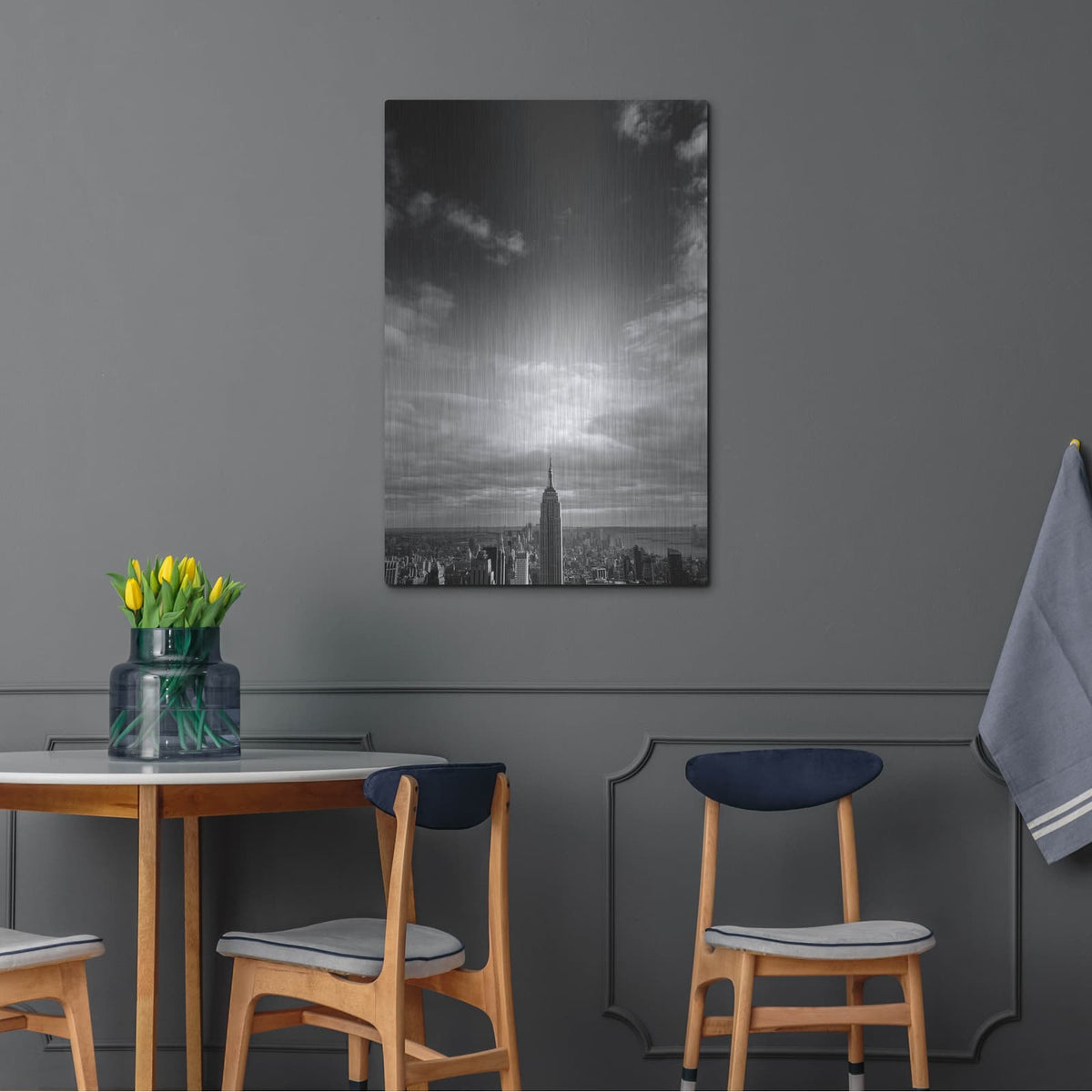 'NYC Manhattan Sky' by Nina Papiorek – Metal Wall Art, 24x36 room view