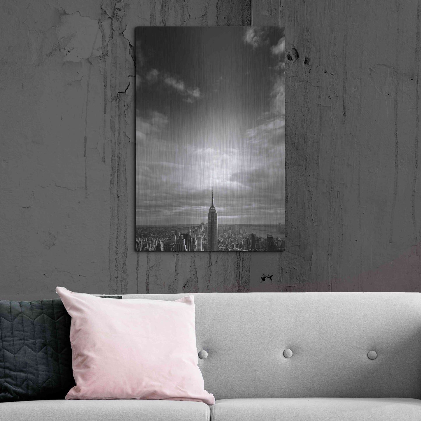 Luxe Metal Art 'NYC Manhattan Sky' by Nina Papiorek, Metal Wall Art,24x36